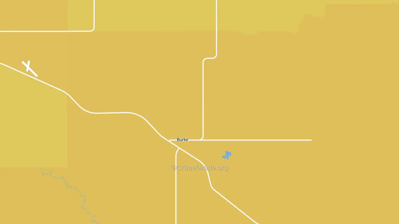 Burke, SD Map of Robbery Rates