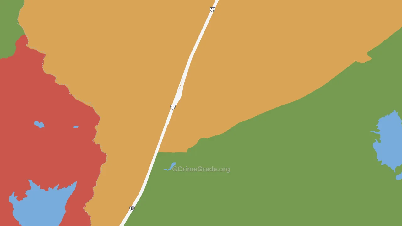 Butte-Silver Bow, MT Map of Robbery Rates