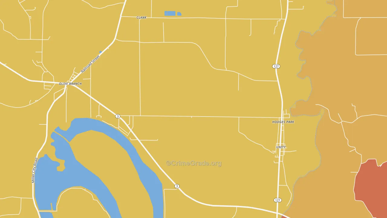 Cache, IL Map of Robbery Rates