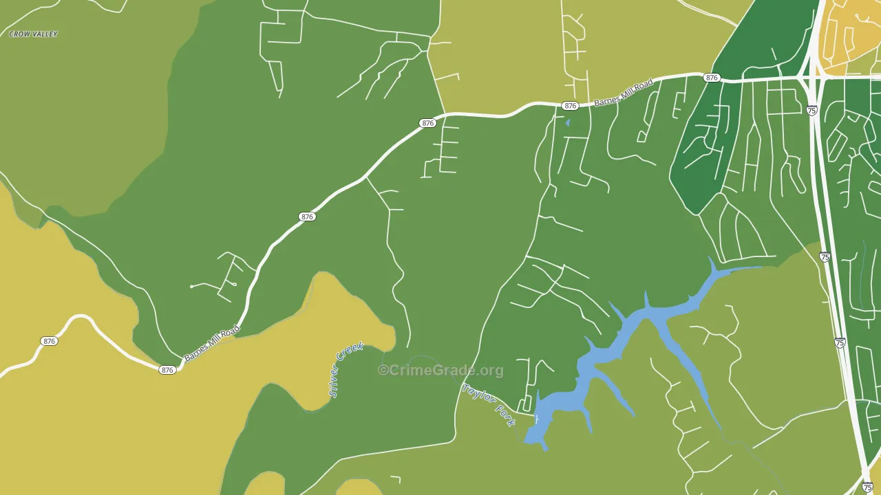 Caleast, KY Map of Robbery Rates