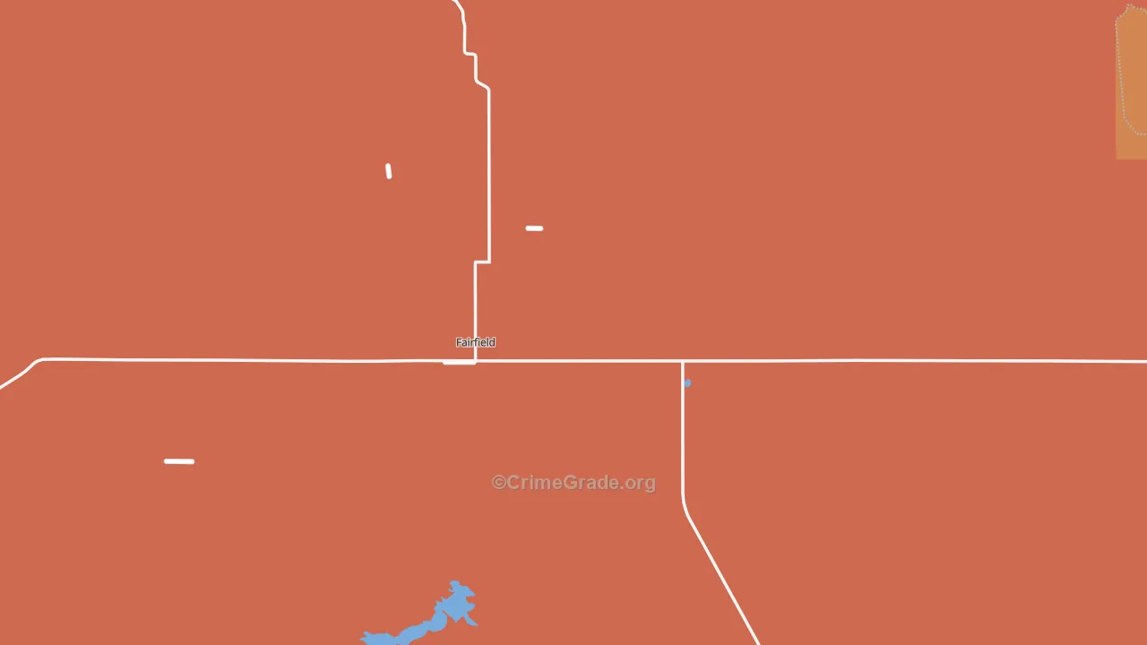 Camas County, ID Map of Robbery Rates