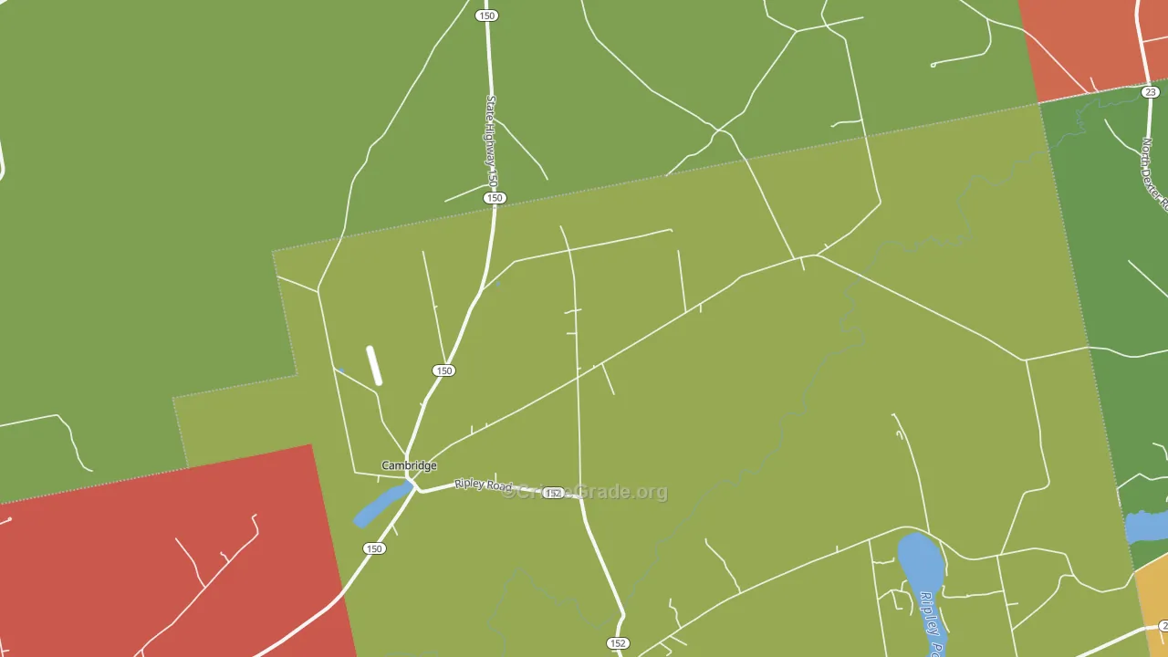Cambridge, ME Map of Robbery Rates