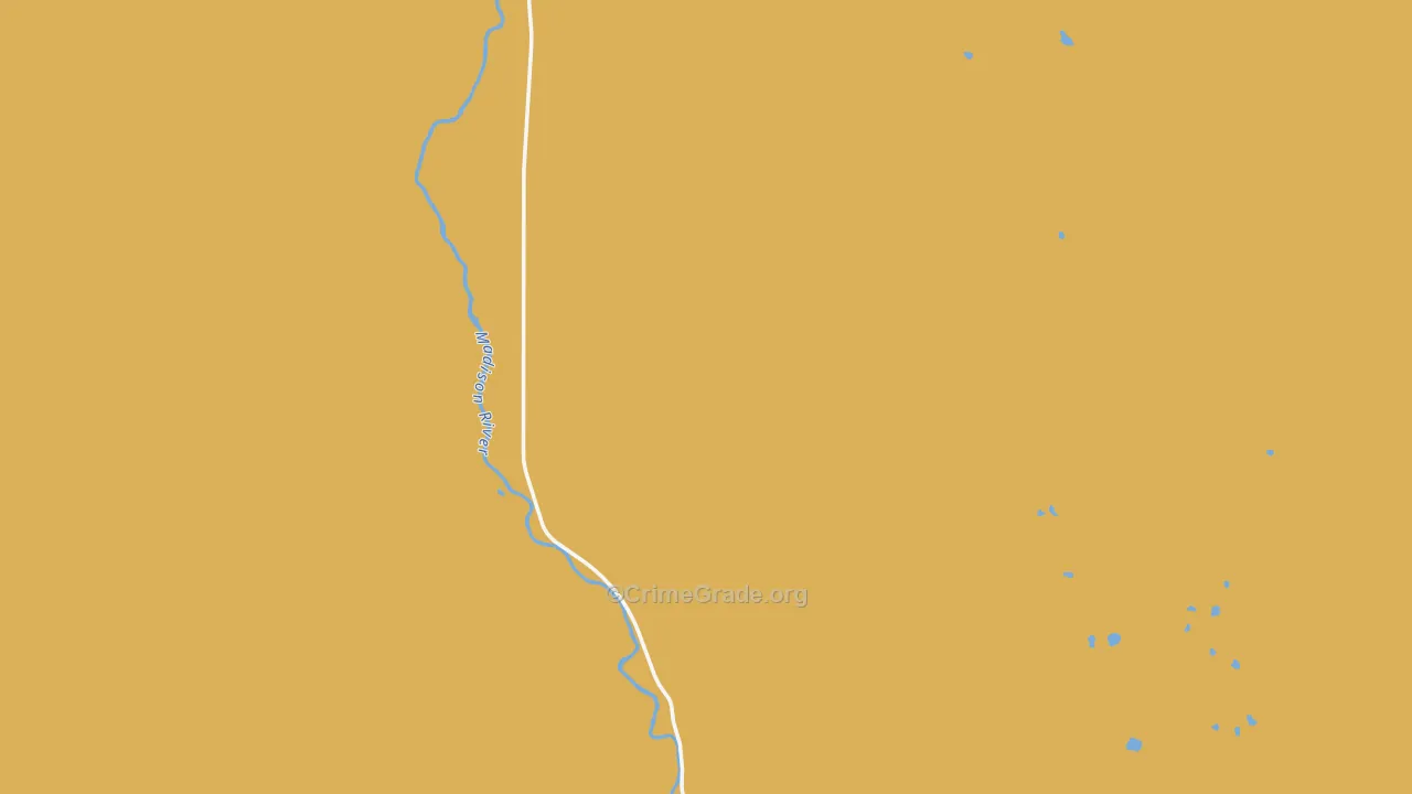 Cameron, MT Map of Robbery Rates