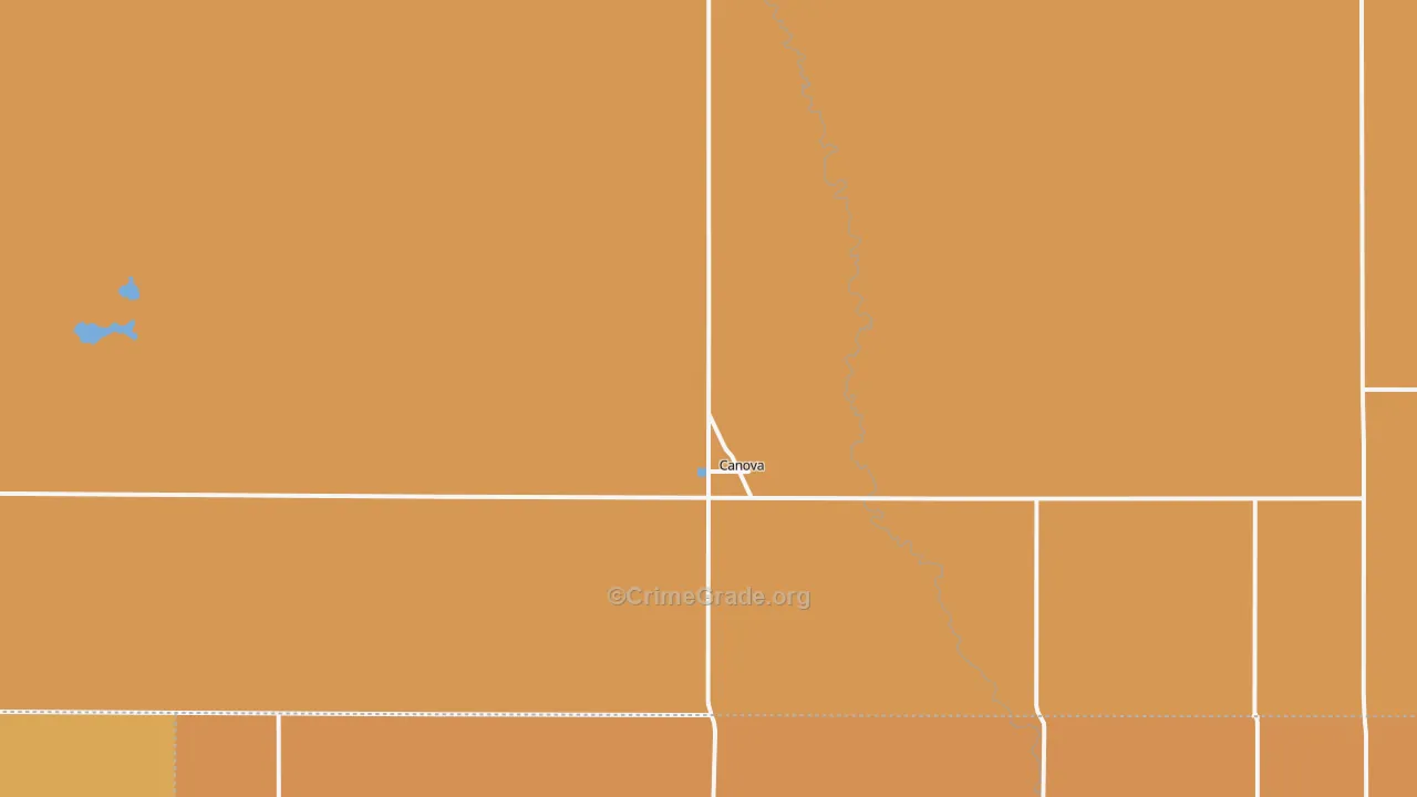 Canova, SD Map of Robbery Rates