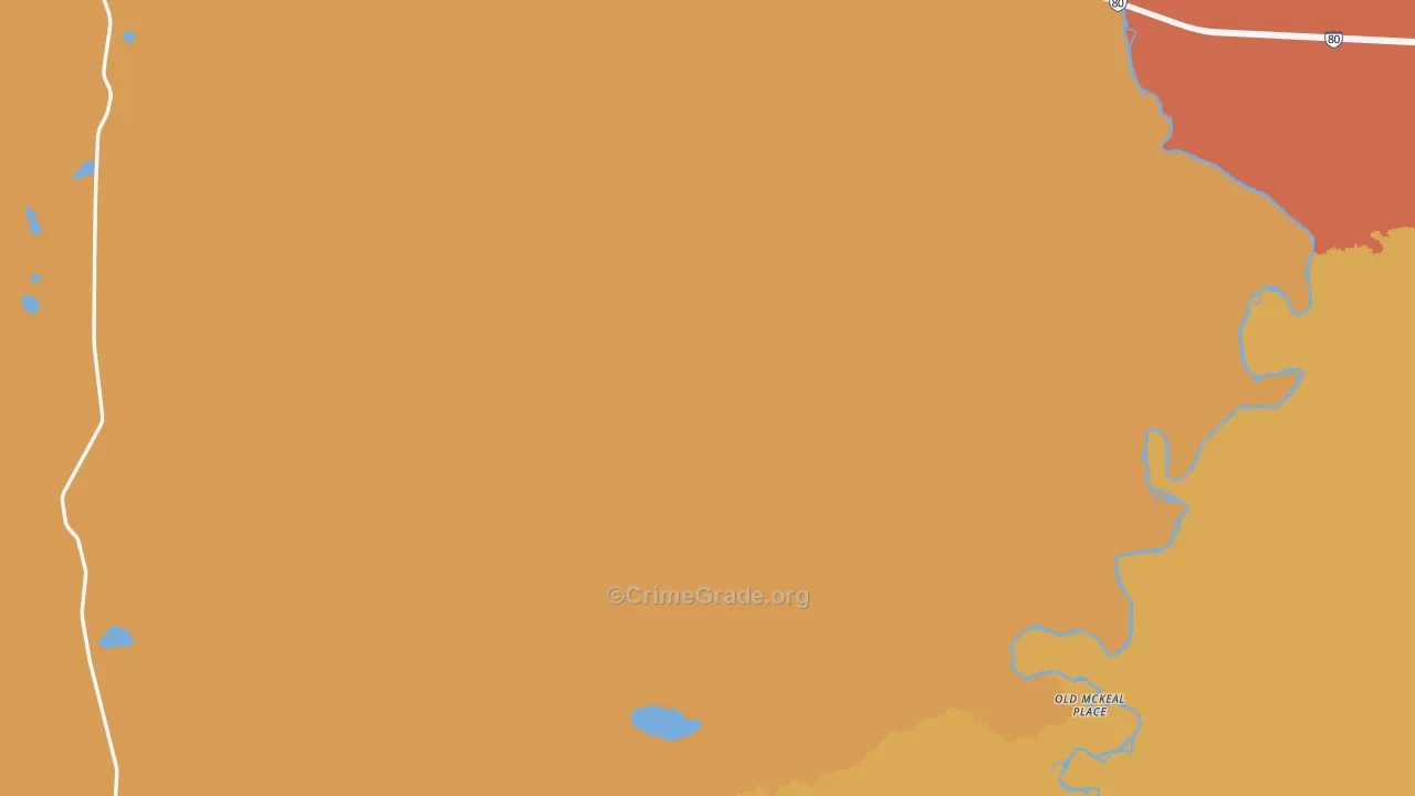 Carbon County, WY Map of Robbery Rates