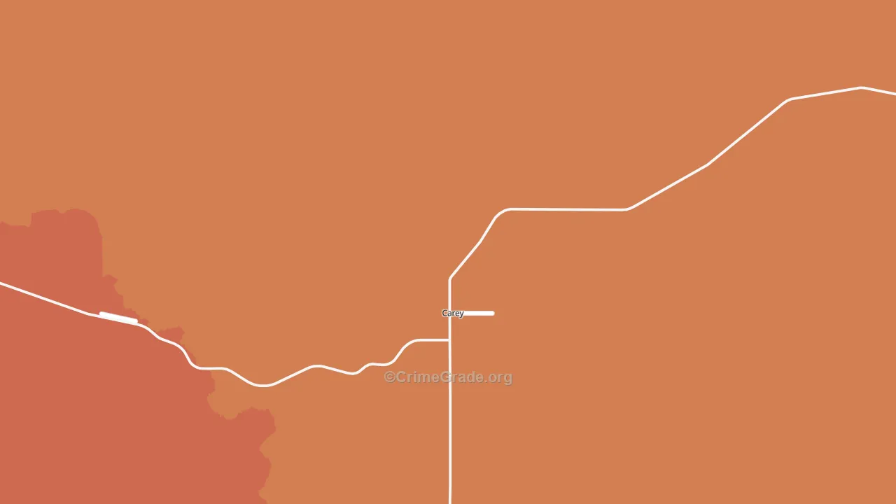 Carey, ID Map of Robbery Rates