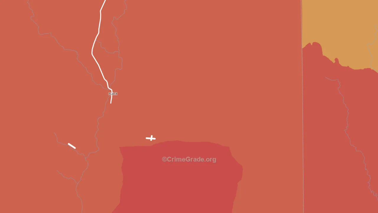Casa Piedra, TX Map of Robbery Rates