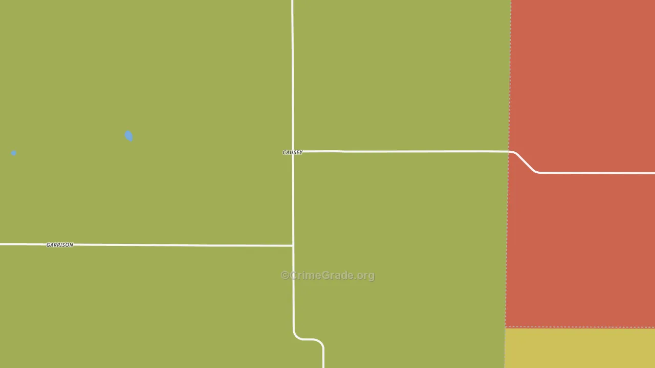 Causey, NM Map of Robbery Rates