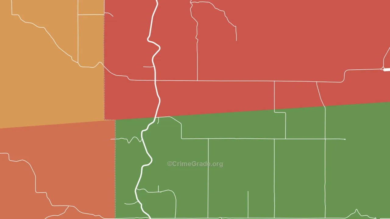 Cavendish, ID Map of Robbery Rates