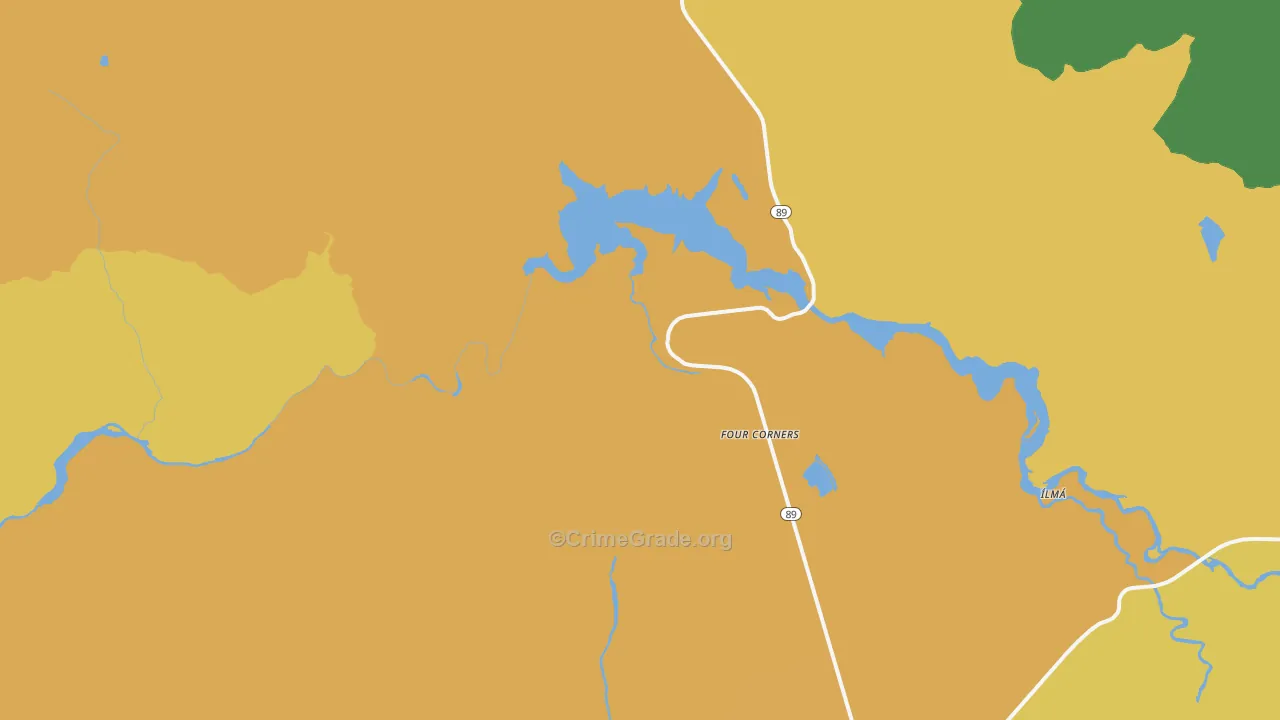 Cayton, CA Map of Robbery Rates