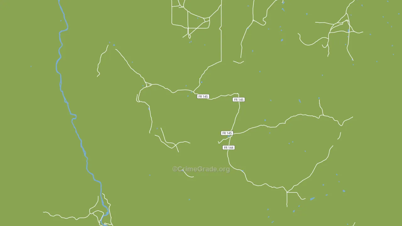 Cebolla, NM Map of Robbery Rates