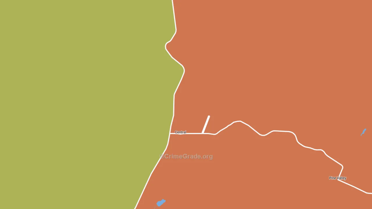 Central, UT Map of Robbery Rates