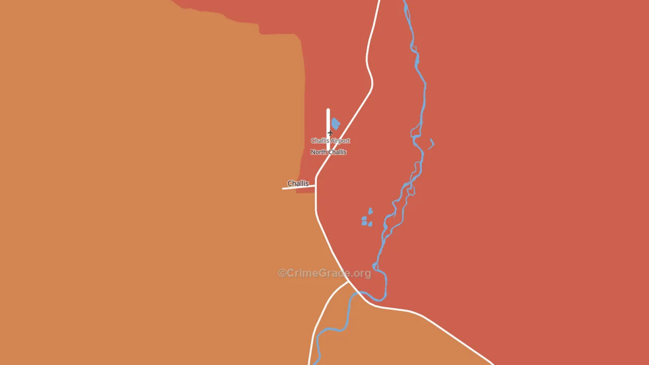 Challis, ID Map of Robbery Rates