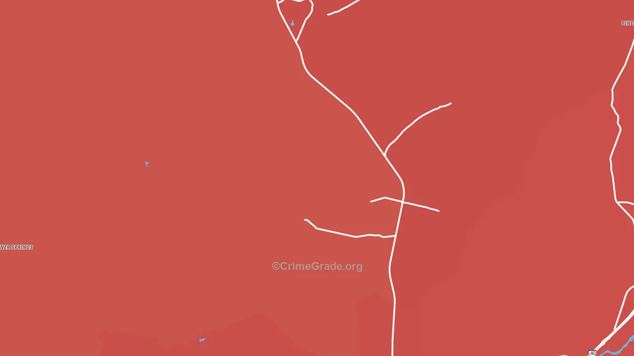Chambers, AZ Map of Robbery Rates