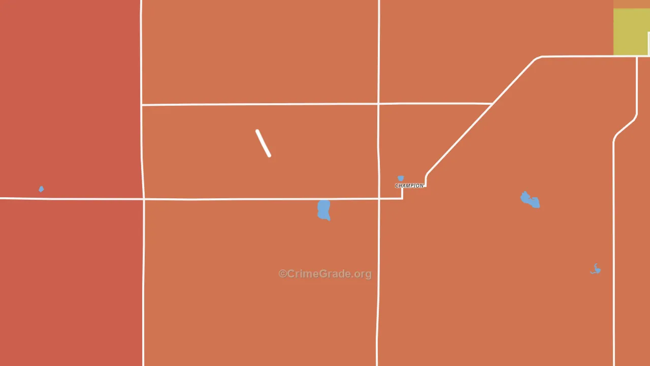 Champion, NE Map of Robbery Rates