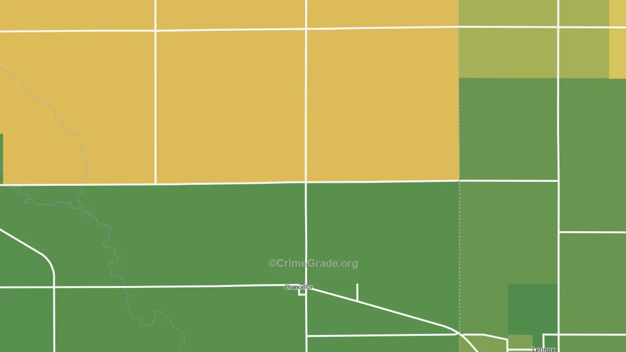 Chancellor, SD Map of Robbery Rates