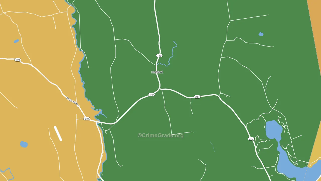 Chase Mills, ME Map of Robbery Rates