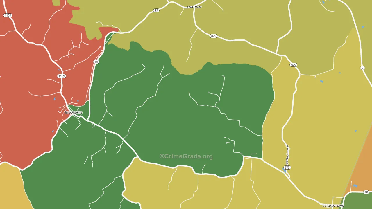 Chatham, KY Map of Robbery Rates