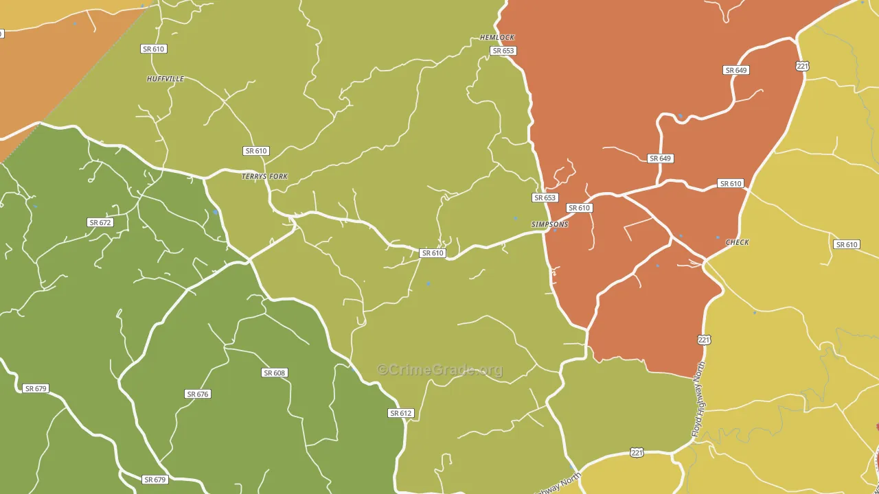 Check, VA Map of Robbery Rates