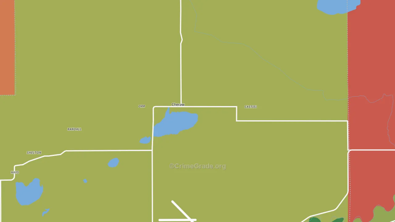 Cheraw, CO Map of Robbery Rates