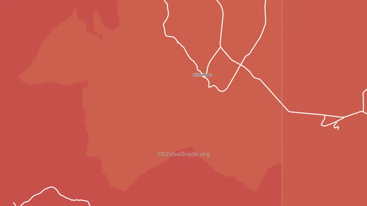 Chilchinbito, AZ Map of Robbery Rates