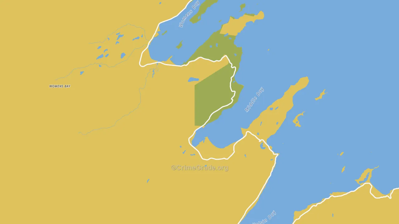 Chiniak, AK Map of Robbery Rates