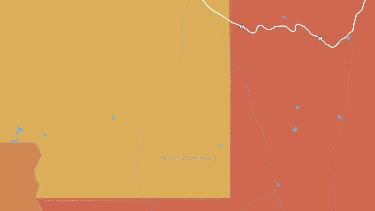 Cimarron, CO Map of Robbery Rates