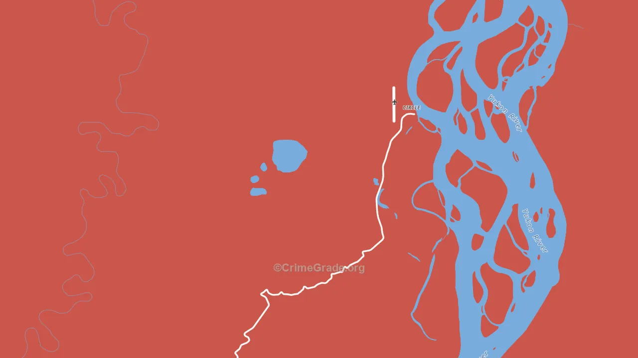 Circle, AK Map of Robbery Rates
