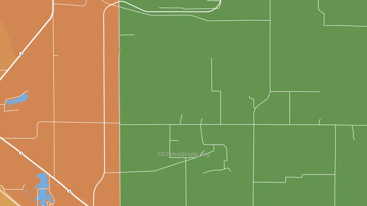 Clarmin, IL Map of Robbery Rates