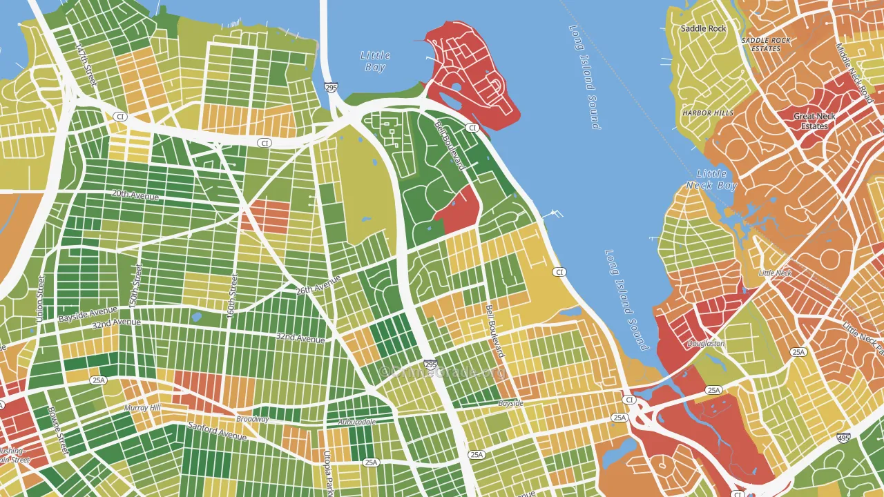 Clearview, Queens, NY Map of Robbery Rates