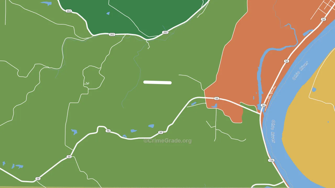 Cofield Corner, IN Map of Robbery Rates