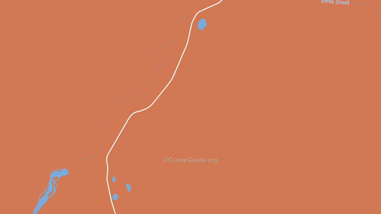 Coldfoot, AK Map of Robbery Rates
