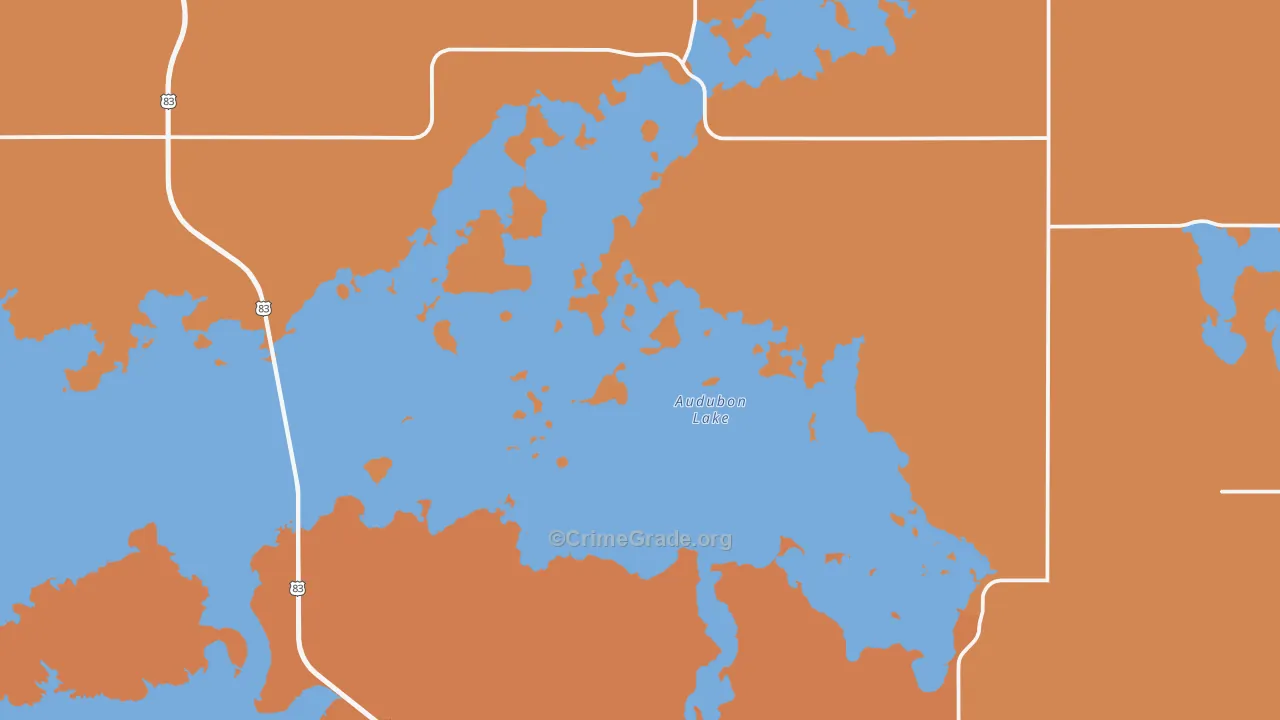 Coleharbor, ND Map of Robbery Rates