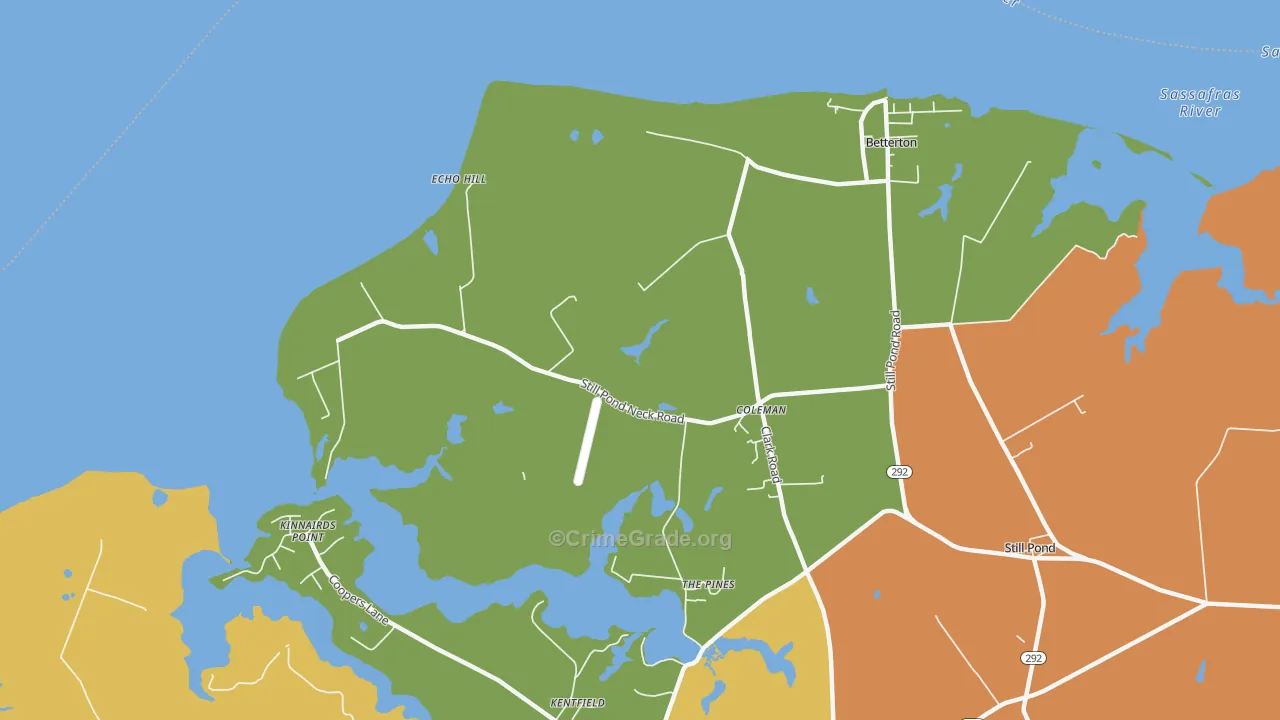 Coleman, MD Map of Robbery Rates