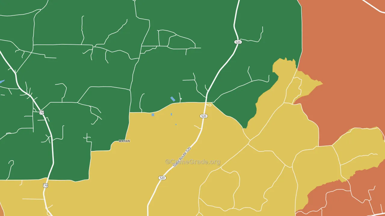 Colquitt, LA Map of Robbery Rates