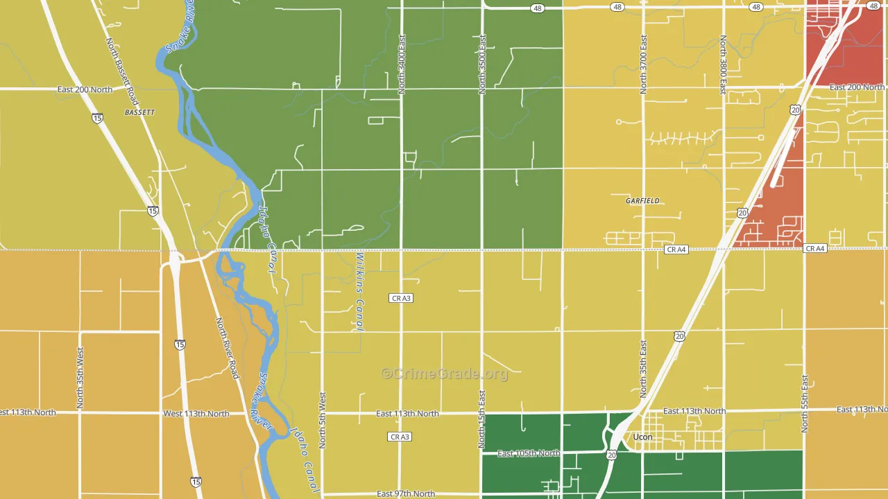 Coltman, ID Map of Robbery Rates
