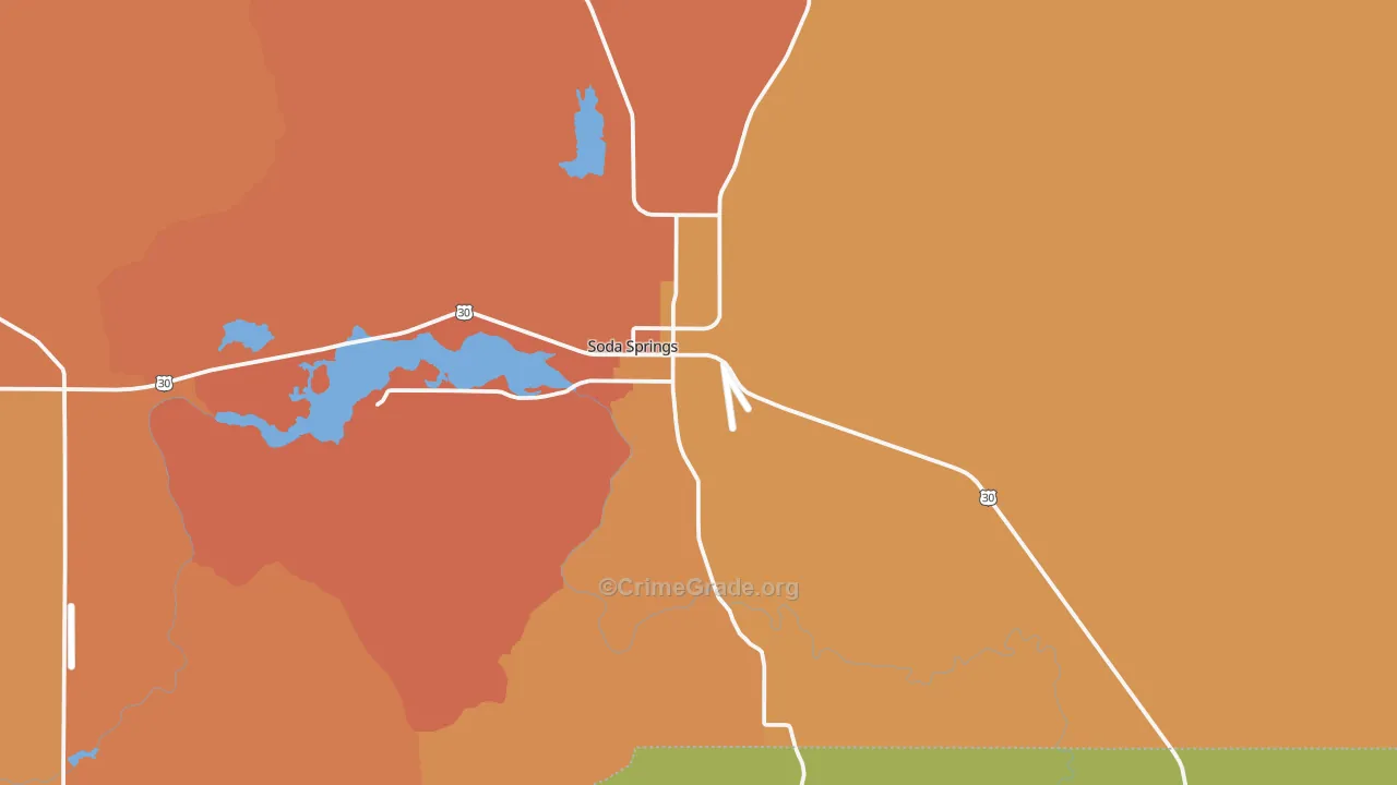 Conda, ID Map of Robbery Rates