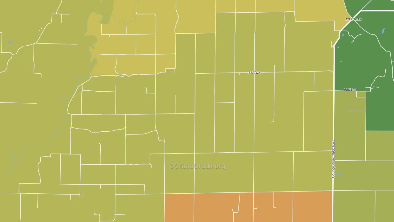 Confidence, IL Map of Robbery Rates