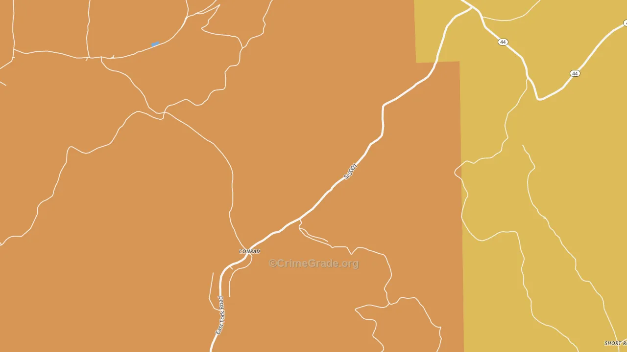 Conrad, PA Map of Robbery Rates