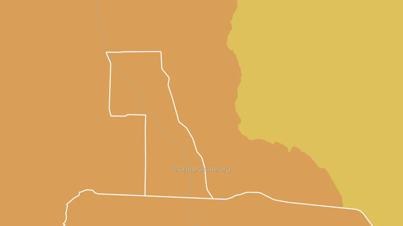Cordero, NV Map of Robbery Rates