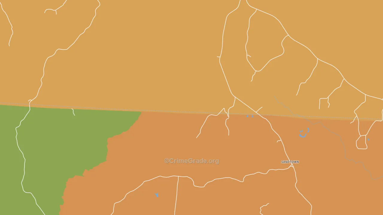 Corona, AL Map of Robbery Rates