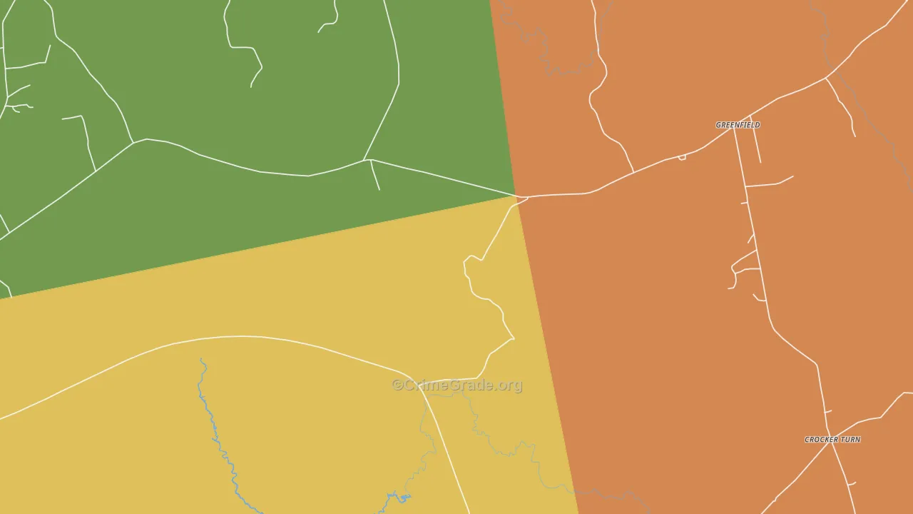 Costigan, ME Map of Robbery Rates