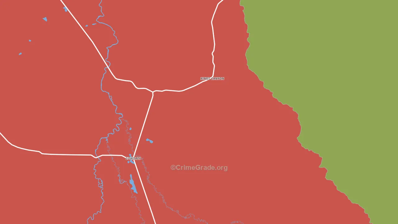 Cowdrey, CO Map of Robbery Rates