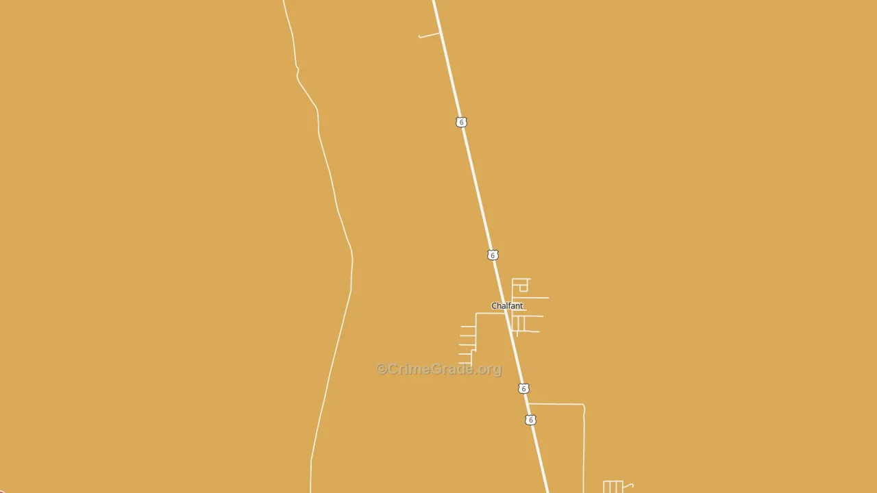 Crestview, CA Map of Robbery Rates