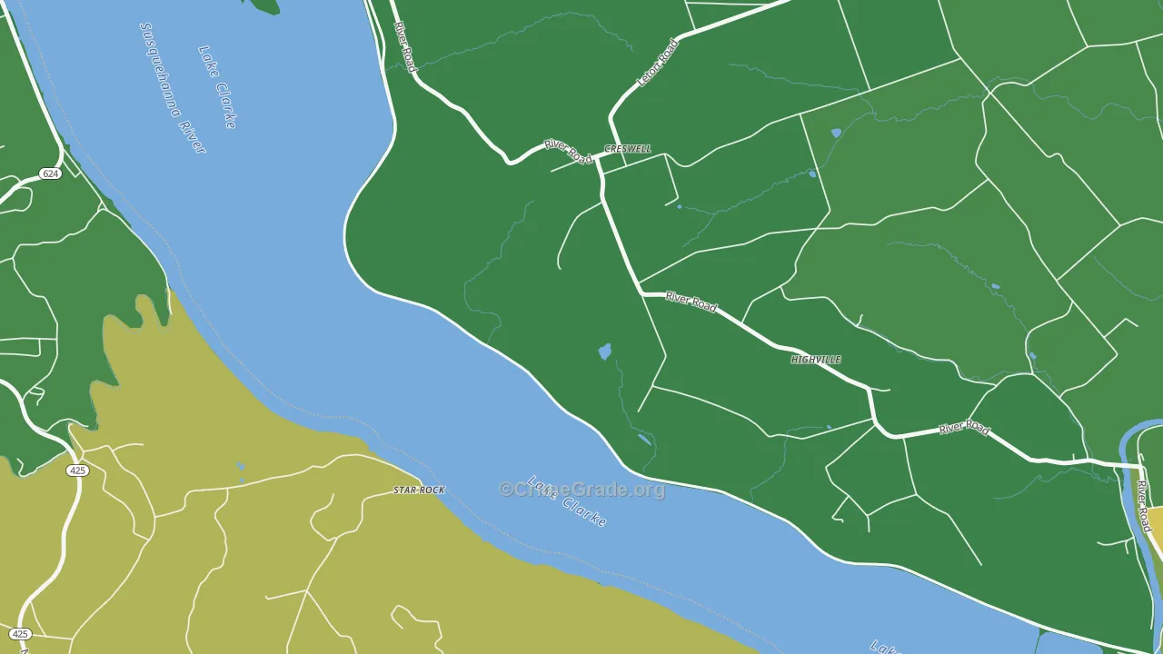 Creswell, PA Map of Robbery Rates