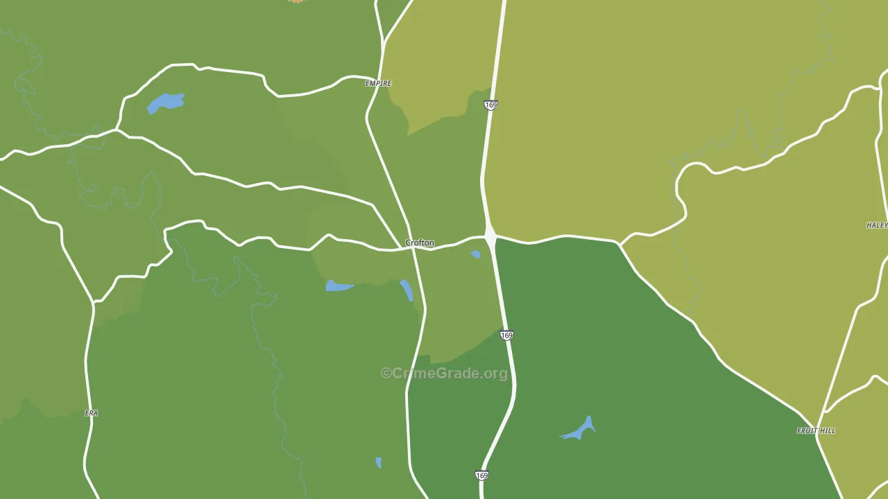 Crofton, KY Map of Robbery Rates