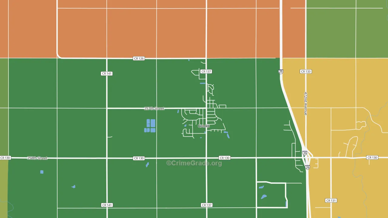 Crooks, SD Map of Robbery Rates