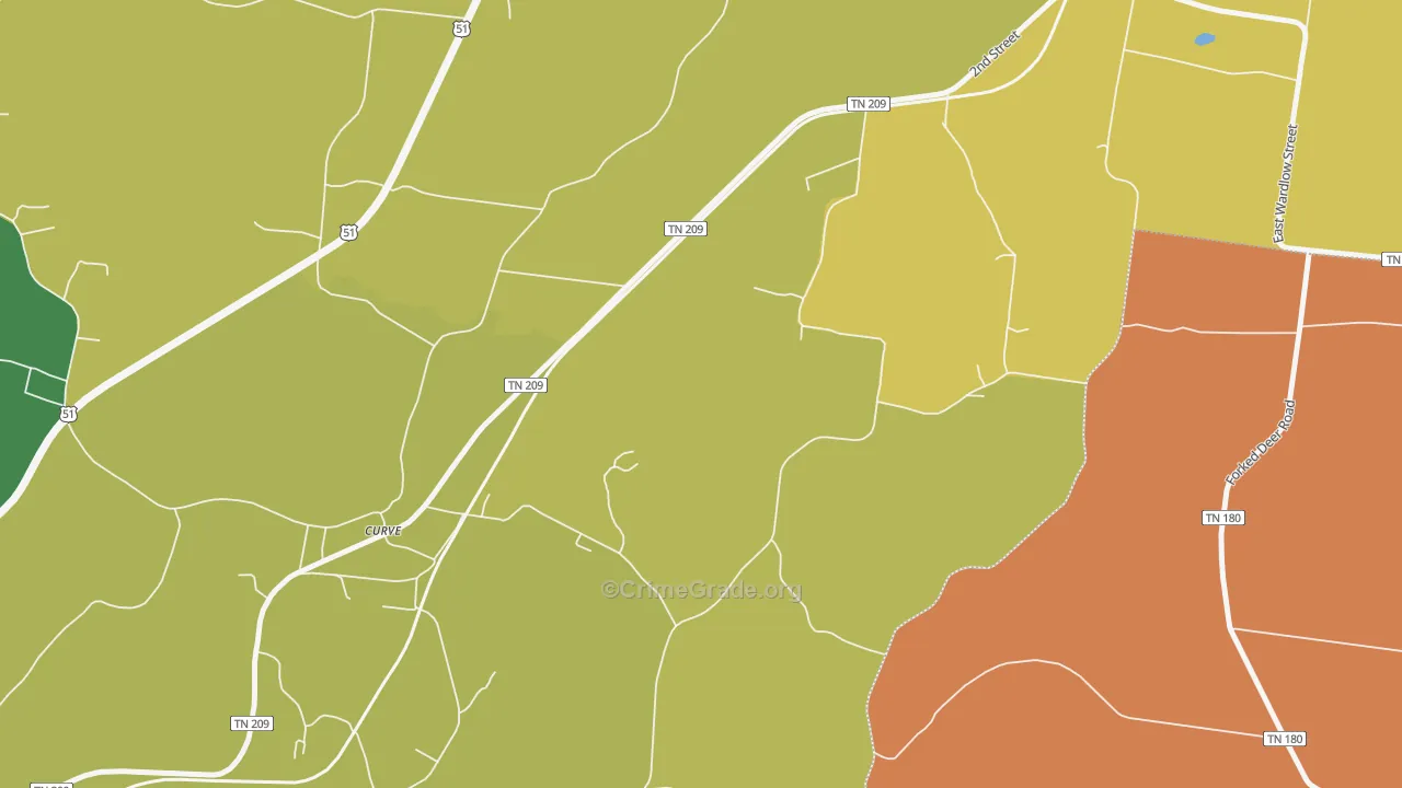 Curve, TN Map of Robbery Rates