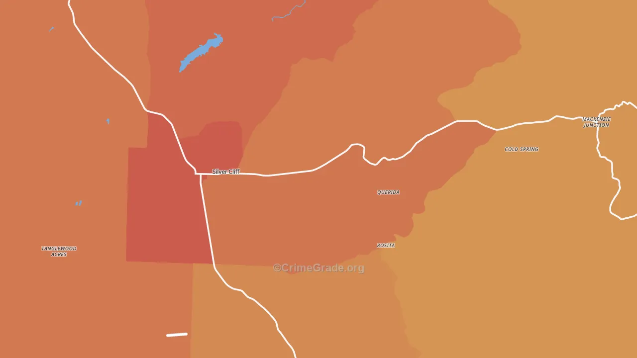 Custer County, CO Map of Robbery Rates