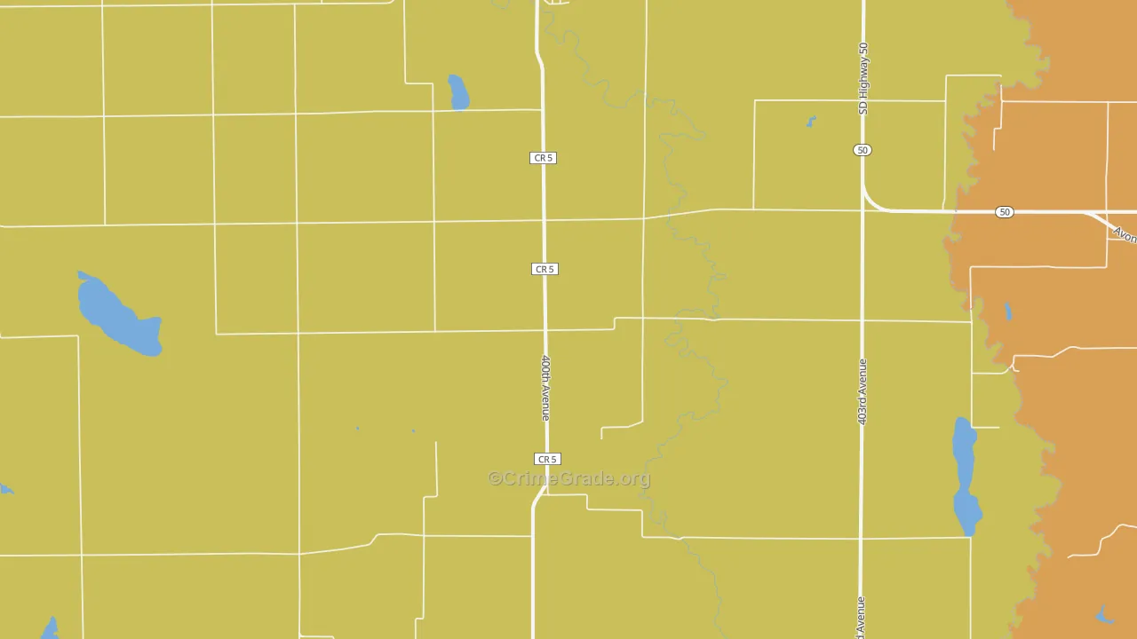 Dante, SD Map of Robbery Rates